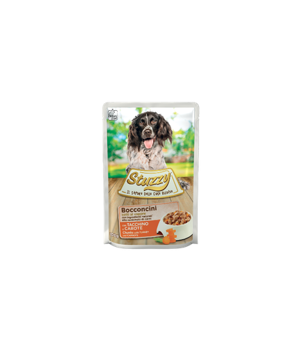 [C1033302] Stuzzy Dog Chunks with Turkey and Carrots 100g Pouch (Min Order 100g – 24pcs)[Weight - 100g]