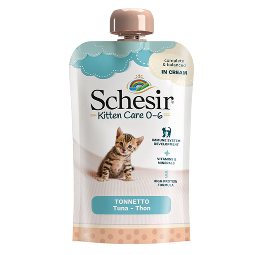 [C1072020] Schesir Kitten Pouch Cream 0-6 Tuna Wet Food 150g (Min Order - 5pcs)[Weight - 150g]