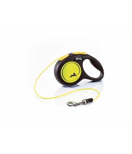 [CL01C3-251-S NEOGE] Flexi New Neon XS Cord 3m, Yellow[Color - Yellow, Length - 3M, Size - XS]