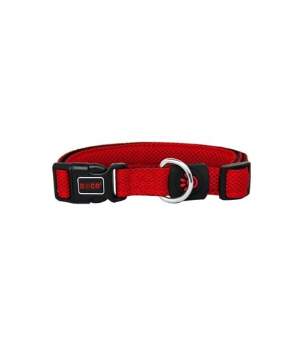 [DCA102-14M] Doco Puffy Mesh Collar (DCA102)[Color - Red, Size - M]