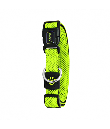 [DCA102-S7M] Doco Puffy Mesh Collar (DCA102)[Size - M, Color - Lemon]