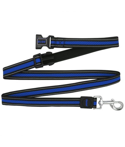 [DCA1372-02M/L] DOCO® Athletica Easy-Snap Air Leash 6ft (DCA1372)[Color - Blue, Size - M/L]