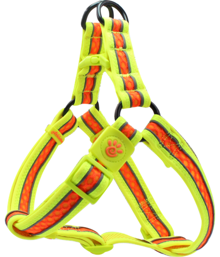 [DCA232-S8M] DOCO® Lunar Mesh Step in Harness (DCA232)[Size - M, Color - Safety Orange]