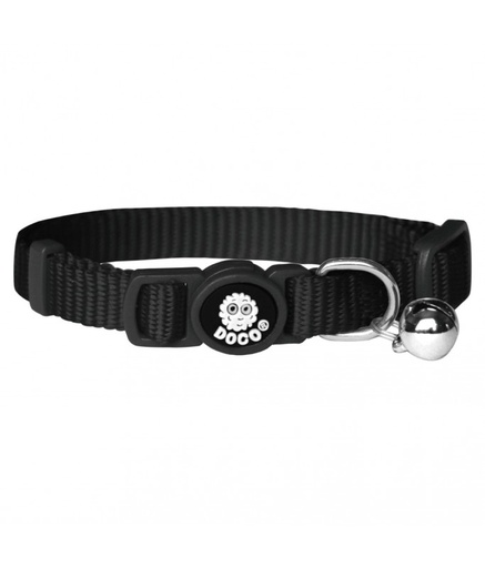 [DCAT001-01XS] Doco Signature Cat Collar 1 x 19 - 31 cm - XS [Color - Black]