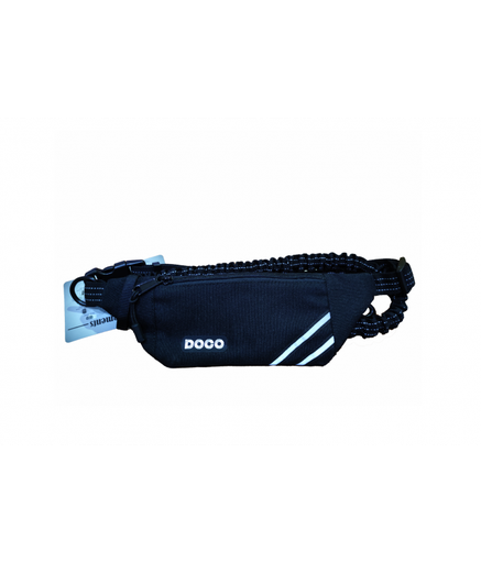 [DCJB019-01] DOCO® Lite Reflective Jogging Belt W/Reflective Bungee Leash (DCJB019)[Color - Black]