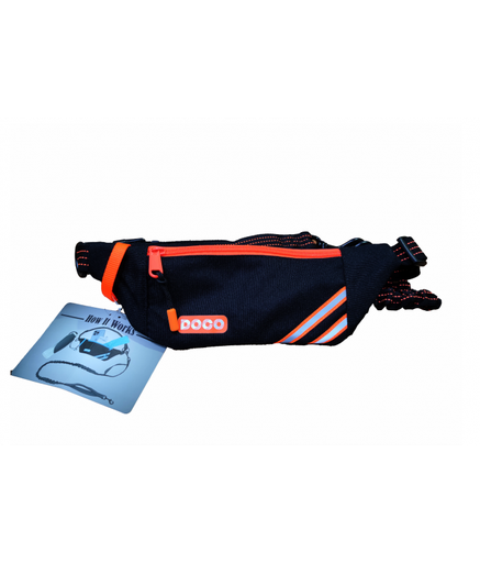[DCJB019-S8] DOCO® Lite Reflective Jogging Belt W/Reflective Bungee Leash (DCJB019)[Color - Safety Orange]