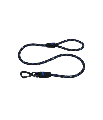 [DCROPE5060-02S] Doco 5ft Reflective Rope Leash With Click & Lock Snap (DCROPE5060)[Color - Blue, Size - S]