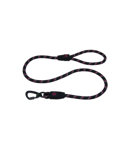 [DCROPE5060-06S] Doco 5ft Reflective Rope Leash With Click & Lock Snap (DCROPE5060)[Color - Purple, Size - S]