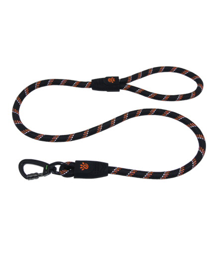 [DCROPE5060-S8L] Doco 5ft Reflective Rope Leash With Click & Lock Snap (DCROPE5060)[Size - L, Color - Safety Orange]