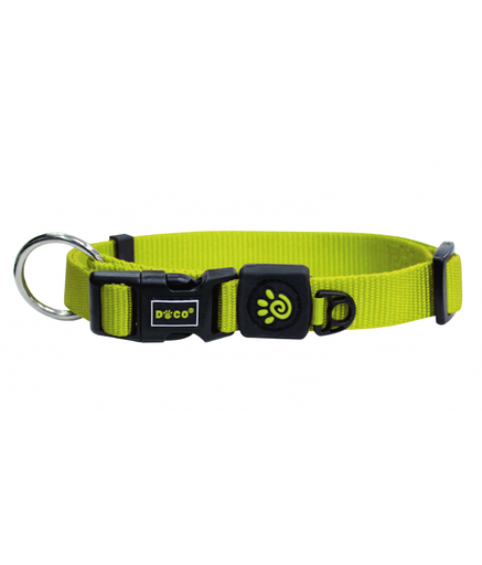 [DCS006-S7XS] DOCO Signature O - Ring Collar - 1.0 x 21-30cm[Color - Lemon, Size - XS]
