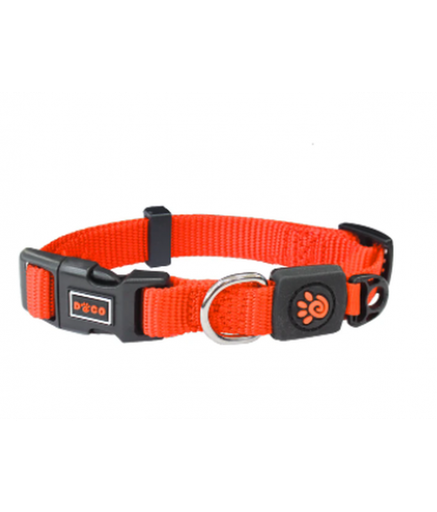 [DCS006-S8L] DOCO Signature O - Ring Collar - 2.5 x 40-62cm[Color - Safety Orange, Size - L]