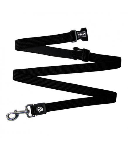 [DCS2072-01M] DOCO® Easy-Snap -HANDS FREE Leash 6ft (DCS2072)[Color - Black, Size - M]