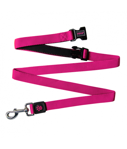 [DCS2072-04M] DOCO® Easy-Snap -HANDS FREE Leash 6ft (DCS2072)[Color - Pink, Size - M]