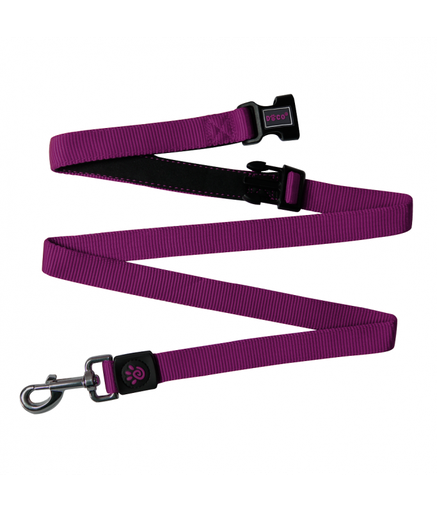 [DCS2072-06M] DOCO® Easy-Snap -HANDS FREE Leash 6ft (DCS2072)[Color - Purple, Size - M]