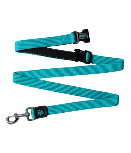 [DCS2072-11M] DOCO® Easy-Snap -HANDS FREE Leash 6ft (DCS2072)[Color - Light Blue, Size - M]