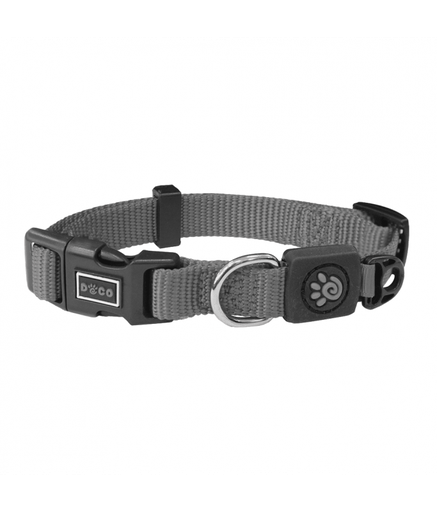 [DCSN002-05L] DOCO Signature Nylon Collar (DCSN002)[Color - Grey, Size - L]