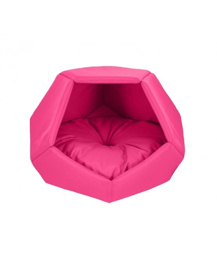 [EMDC01B-15B] Empets Cubby House With Cushion Basic (60x60x44cm)[Color - Pink, Dimension - 60x60x44cm]