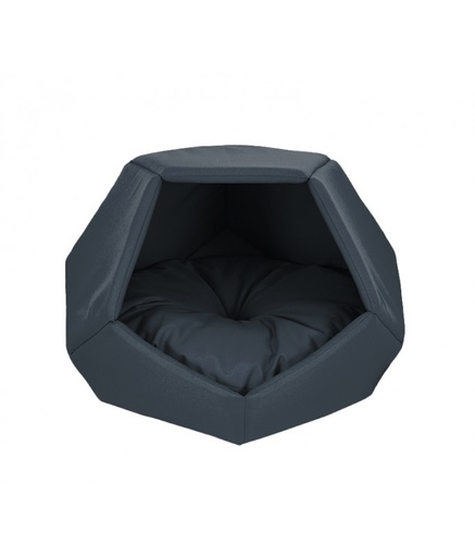 [EMDC01B-20B] Empets Cubby House With Cushion Basic (60x60x44cm)[Color - Black, Dimension - 60x60x44cm]