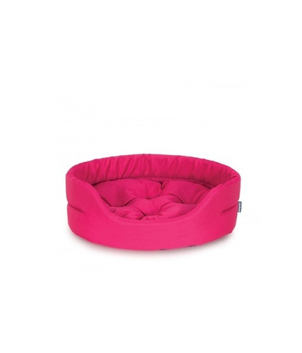 [EMOWP05B-15B] Empets Oval Bed With Cushion  Basic[Color - Pink, Dimension - 60x51x17cm]