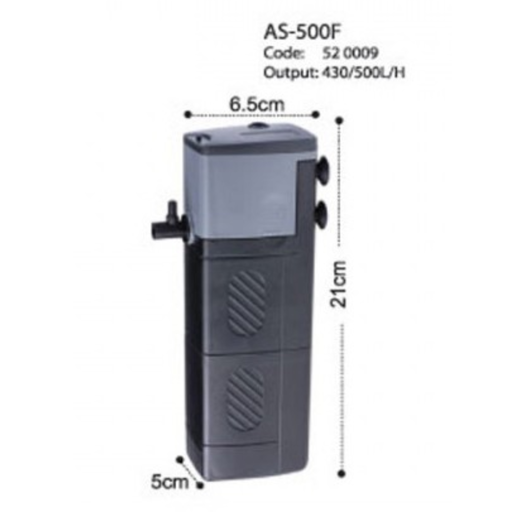 [FAS500F] KW Zone Astro AS Internal Filter[Max Output - 500L/H, Model - 500F]