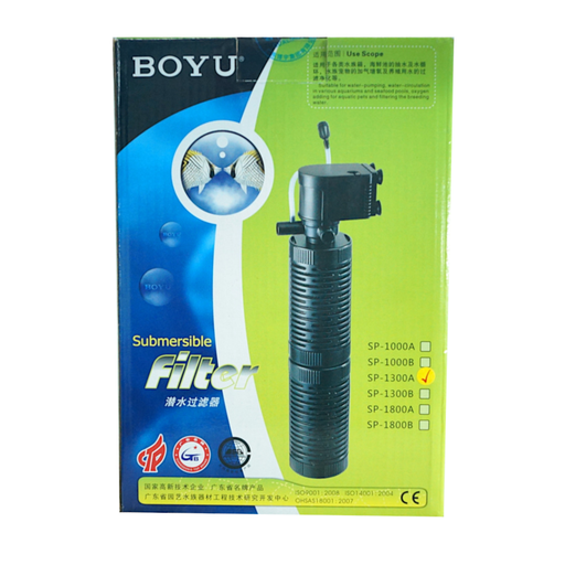 [FBYSP1300-A] Boyu Submersible Filter[SP Series][Flow - 400L/h, Model - SP1300-A]