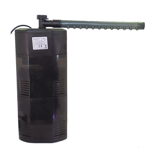 [FDTF-800] KW Zone Dophin Aquarium Triangle Internal Filter With Rainbar[Max Output - 650L/H]