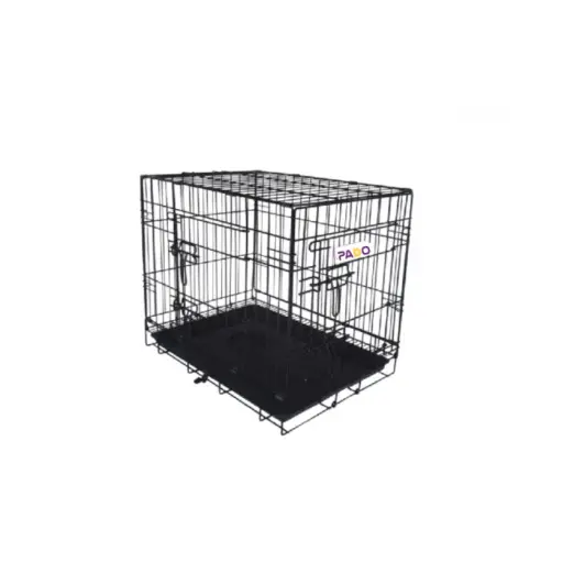 [GY0702103] Pado Double Door Dog Crate with Mesh Floor, 77x49x56.5cm