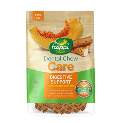 [H341] Happi Doggy Dental Chew Care-Digestive Support-2.5" (18 pieces)-150g