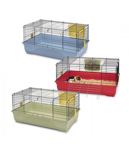 [IM04653] IMAC EASY 80-Cage for Rabbits and Guinea pigs[Dimension - 80x48.5x42cm]