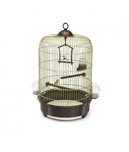 [IM04824] IMAC Milly Cage for Canaries[Color - Gold, Dimension - 48 x Ø33cm]