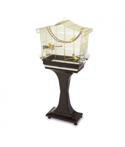 [IM1324] IMAC Sofia Cage for Canaries, Parakeets and Exotic birds[Color - Gold, Dimension - 63 x 33 x 61-133cm]