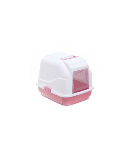 [IM84137S] IMAC Cat - Hooded Cat Toilets - 50 x 40 x 40cm[Color - Pink]