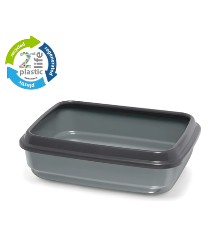 [IM84496R] IMAC JERRY SECOND LIFE PLASTIC-Cat Litter Tray with boarder[Dimension - 50 x 40 x 14.5cm]