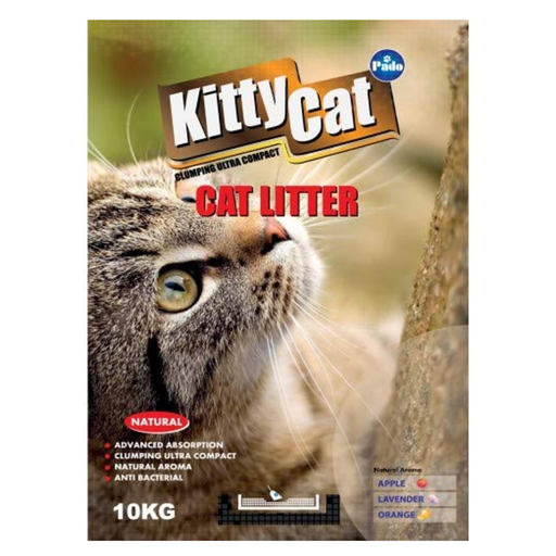 [KITTYCAT10KG] Pado Kitty Cat Round Cat Litter[Weight - 10kg]