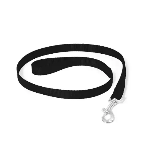 [LR0111000005] Duvo Nylon lead[Color - Black, Dimension - 120cm/15mm]
