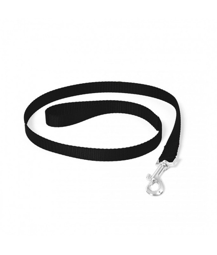 [LR0111000015] Duvo Nylon lead[Color - Black, Dimension - 100cm/25mm]