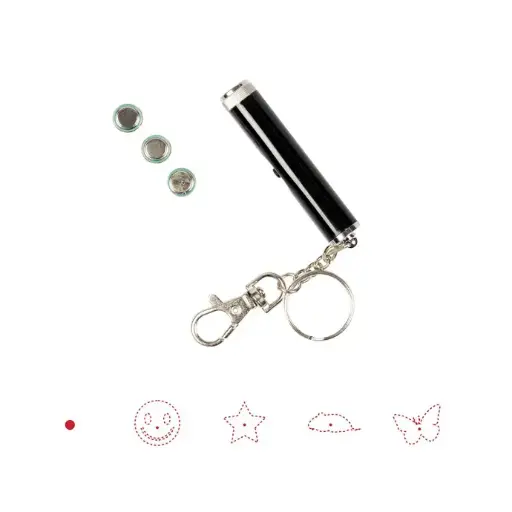 [LR10018] Duvo Laser pointer catch the light 5 in 1 - 13 x 2.5 x 1.5cm[Dimension - 13 x 2.5 x 1.5cm]