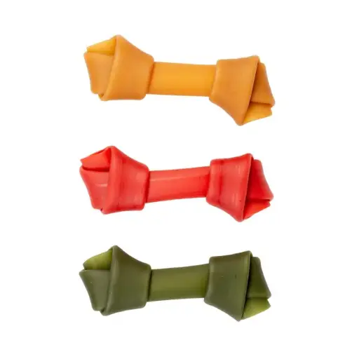 [LR10087] Duvo Garden Bites Vegan Bones Small Pouch 11cm - 8Pcs - Mix Colors