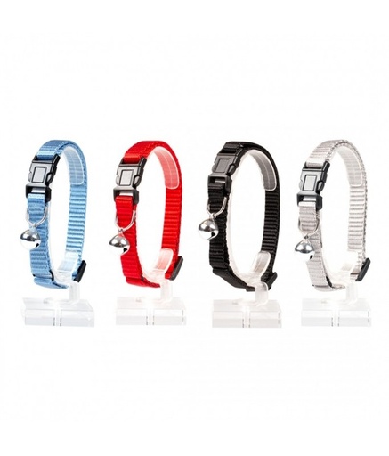 [LR11156] Duvo Cat Collar Uni 1 Nylon Mixed Colors 20 - 30cm / 10mm[Dimension - 20-30cm x 10mm]