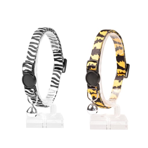 [LR11161] Duvo+ Cat Collar Zoo Nylon Mixed Colors 20-30cm / 10Mm