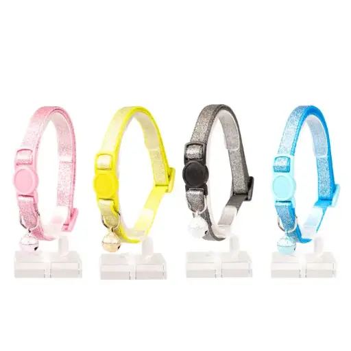 [LR11176] Duvo Cat Collar Nylon Mixed Colors 20 - 30cm / 10mm[Texture - Glitter]
