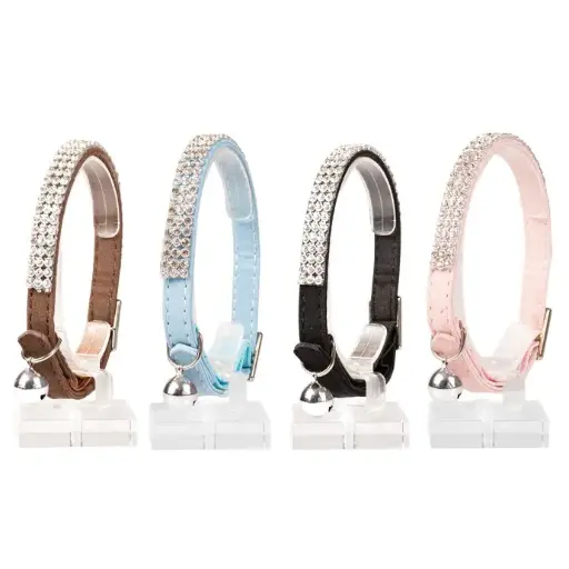 [LR11188] Duvo Cat Collar Mixed Colors 20 - 30cm / 10mm[Texture - Bling Bling]