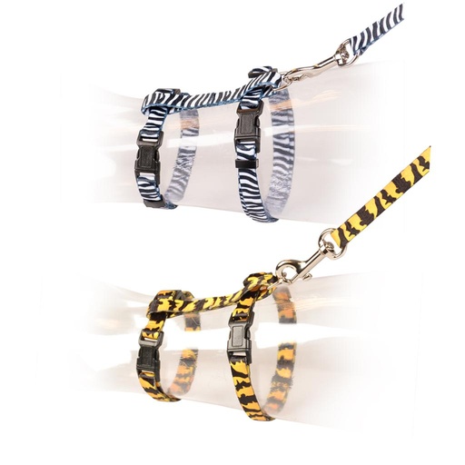 [LR11209] Duvo+ Cat Walking Set Zoo Mixed Colors 20-35cm / 10mm-125cm