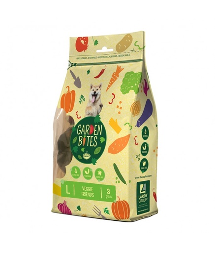 [LR11650] Duvo Garden Bites Veggie Friends Mixed Colors 270g - Pouch[Count - 3, Length - 11cm]