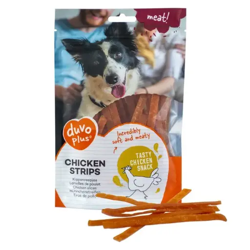 [LR11951] Duvo Dog Snack 80g[Flavor - Chicken, Options - Strips]