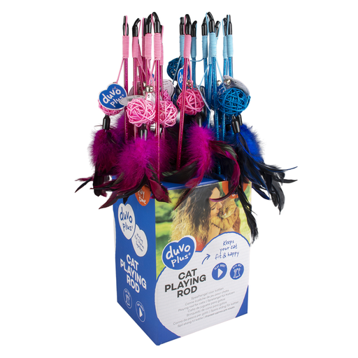 [LR12062] Duvo Playing Rod Catchy Willow Ball Mix - 47x3.8x3.5cm