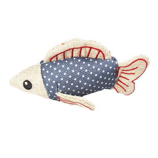 [LR12095] Duvo+ Cat Toy Retro Blue Shark Blue - 15x7,5x4,5cm[Color - Blue, Dimension - 15x7.5x4.5cm]