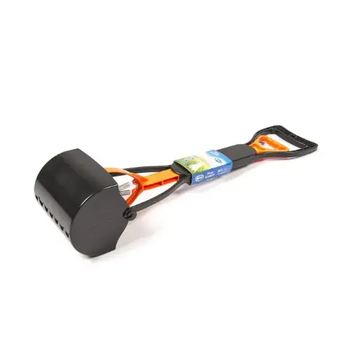 [LR121016] Duvo+ Poop Scooper Black/Orange 60cm[Length - 60cm]
