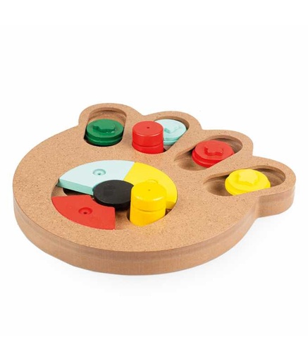 [LR12390] Duvo+ Slide 'N Snack Puzzle - Paw 23.5x21x2.5cm[Dimension - 23.5x21x2.5cm]