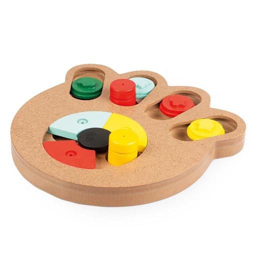 [LR12390] Duvo+ Slide 'N Snack Puzzle - Paw 23.5x21x2.5cm[Dimension - 23.5x21x2.5cm]